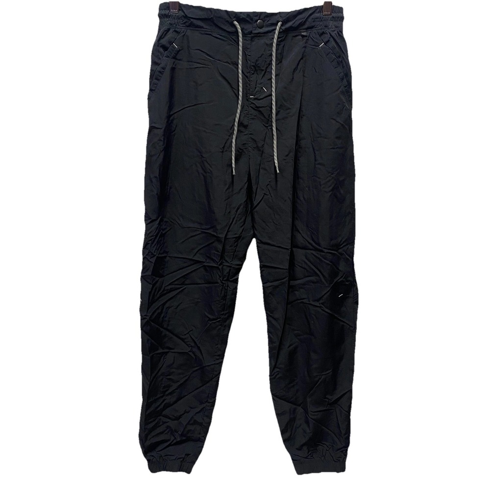 Gymshark Jogger Track Pants Retake Womens Medium Black Mesh Lined High Waisted